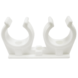 Rørklamme åpen dobbel 15 mm