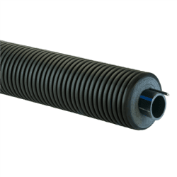 Kulvertrør kaldt vann PexFlex Blue PE100 110/200 mm med varmekabel, Rauheat