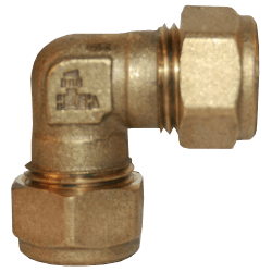Albue 2 kuplinger messing 42 mm x 42 mm