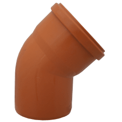 Bend 45° m/1 muffe PP110 mm, Pipelife