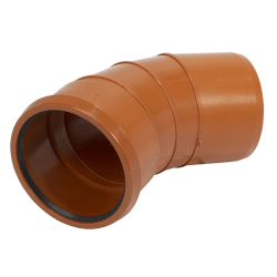 Bend 45° m/1 muffe PP 250 mm, Pipelife