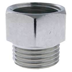 Overgangsnippel forkrommet 1/2", Trio Perfekta
