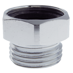 Overgangsnippel inkl. pakning forkrommet M22x1,0 x 1/2", Trio Perfekta