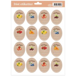 Etiketter 16-pack