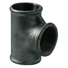 T-rør sort adusert innvendig 1/2" x 1/2" x 1/2"