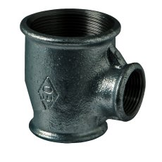 T-rør sort adusert innvendig 3/4" x 3/8" x 1/2"