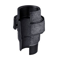 Tippunion sort adusert innvendig x utvendig 1"