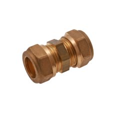 Skjøteunion redusert 2 kuplinger messing 12 mm x 10 mm