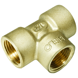 T-Rør messing innvendig 3/4", Isiflo