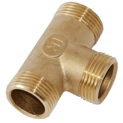 T-rør messing utvendig 1" Isiflo