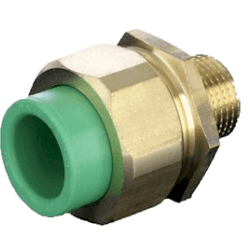 Overgangsnippel Green Pipe/Blue Pipe utvendig 1" x 32 mm, Kruge