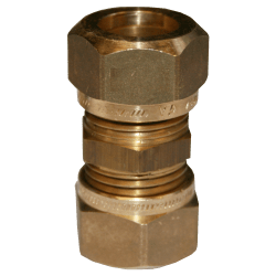 Skjøteunion 2 kuplinger messing 12 mm x 12 mm, Vatette