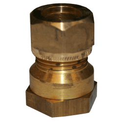 Union 1 kupling x innvendig messing 15 mm x 1/2", Vatette