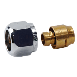 Koblingsset til Pex, VA, forkrommet, 12 mm x 1,8 - 2,0 mm