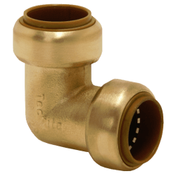 Albue 2 muffer messing 10 mm x 10 mm, Tectite