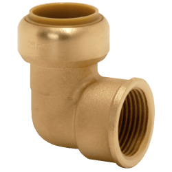 Albue 1 muffe x innvendig messing 12 mm x 1/2", Tectite