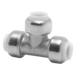 T-rør 3 muffer forkrommet 15 mm x 15 mm x 15 mm, Tectite