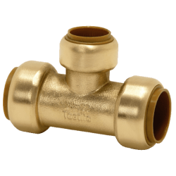 T-rør redusert 3 muffer messing 15 mm x 12 mm x 15 mm, Tectite