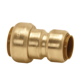 Union redusert 2 muffer messing 15 x 12 mm, Tectite