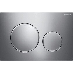 Betjeningsplate Sigma 20 blank krom plast, Geberit