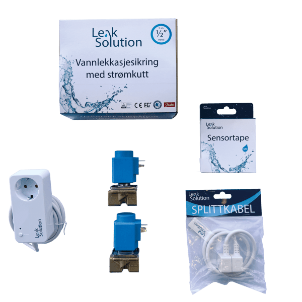 Zoom bilde av Lekkasjesikring for 2 ventiler 1/2", Leak Solution