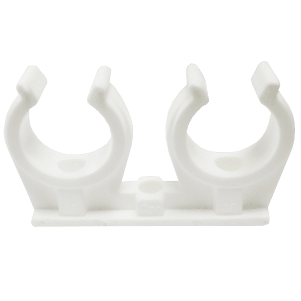 Zoom bilde av Rørklamme åpen dobbel 35 mm