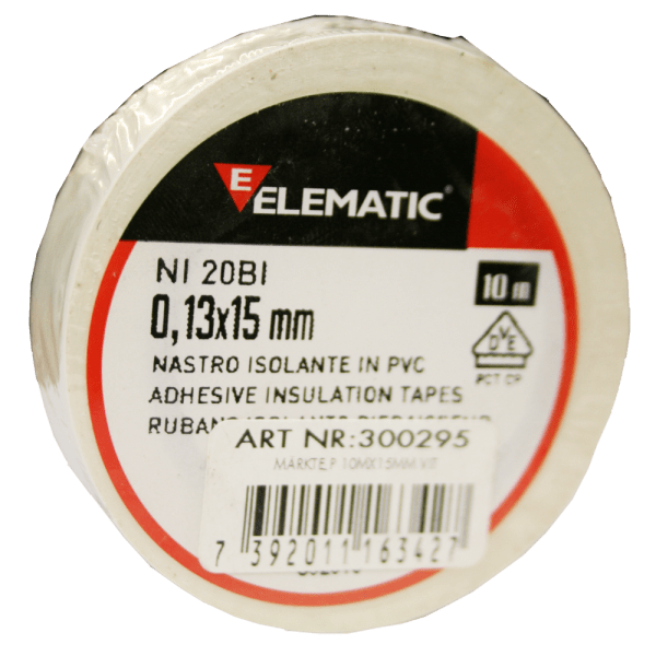 Zoom bilde av Merketape hvit 15 mm (10 m), Amiga