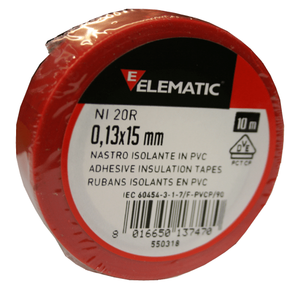 Zoom bilde av Merketape rød 15 mm (10 m), Amiga