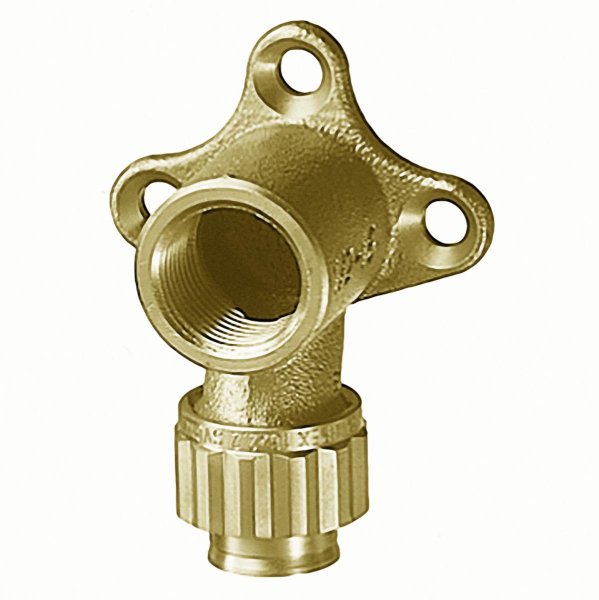 Zoom bilde av Platealbue konkobling x innvendig 3 hull 16x2,2 mm x 1/2", Sanipex