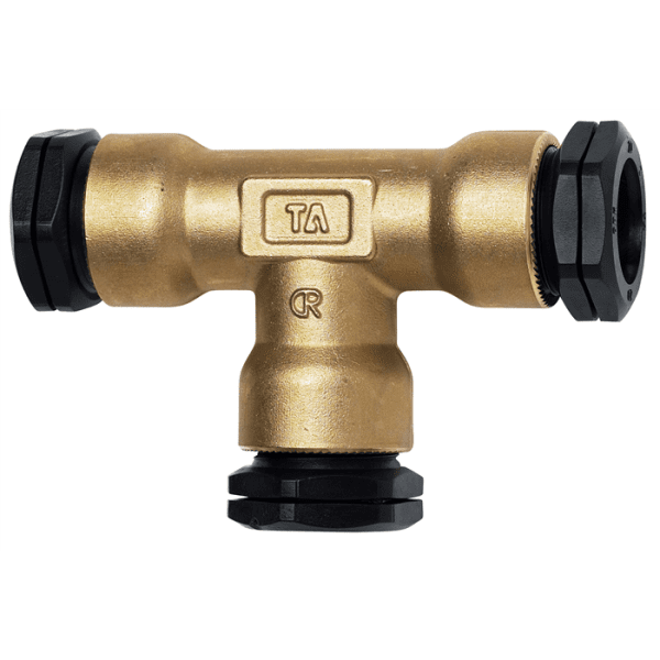 Zoom bilde av T-rør 410 messing 40 mm, PRK