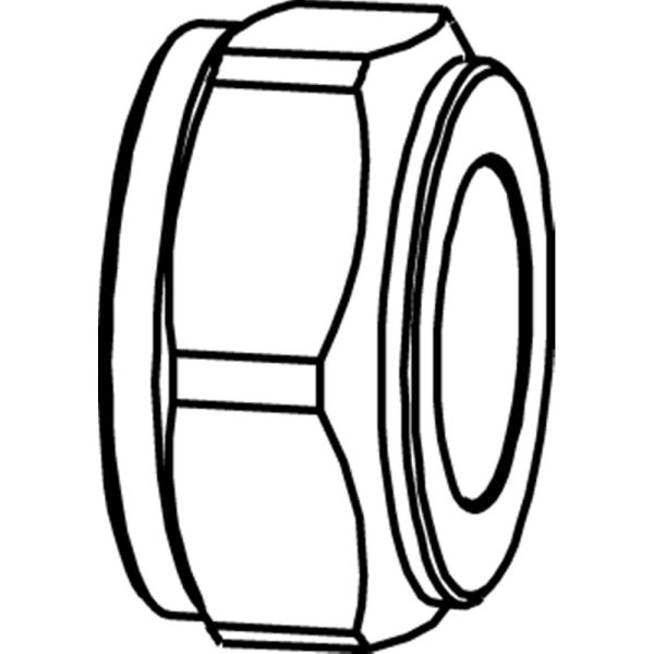 Zoom bilde av Trykkmutter FPL373 1 kupling x innvendig 15 mm x M28, FPL