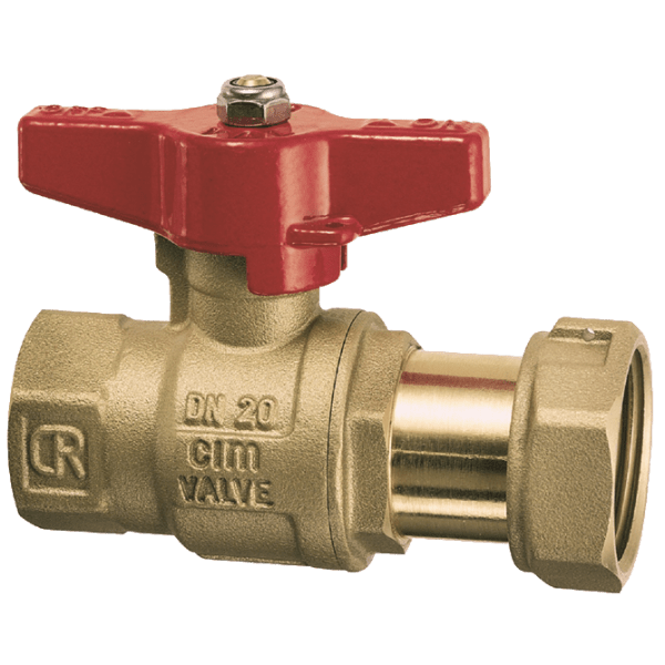 Zoom bilde av Kuleventil CIM 204 CR med vingehendel løpemutter x innvendig 3/4", Cimberio