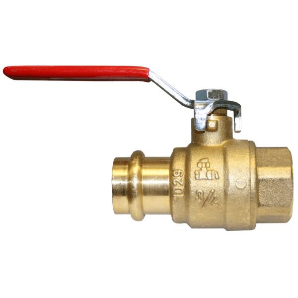 Zoom bilde av Kuleventil CIM 1220 CRNLFE med lang hendel V-press x innvendig 42 mm x 1 1/2", Cimberio