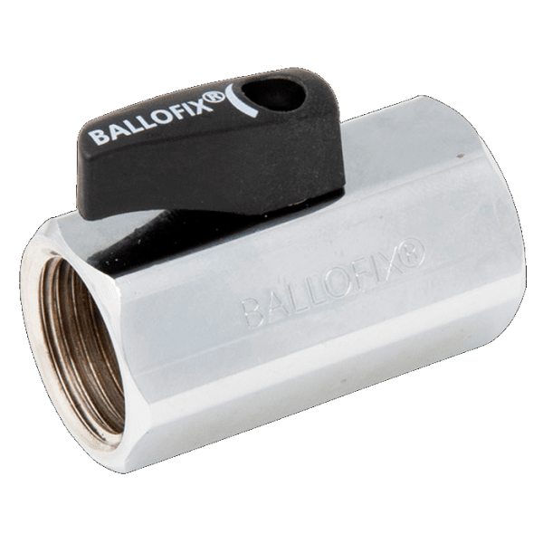 Zoom bilde av Kuleventil med grep forkrommet innvendig 1/2", Ballofix