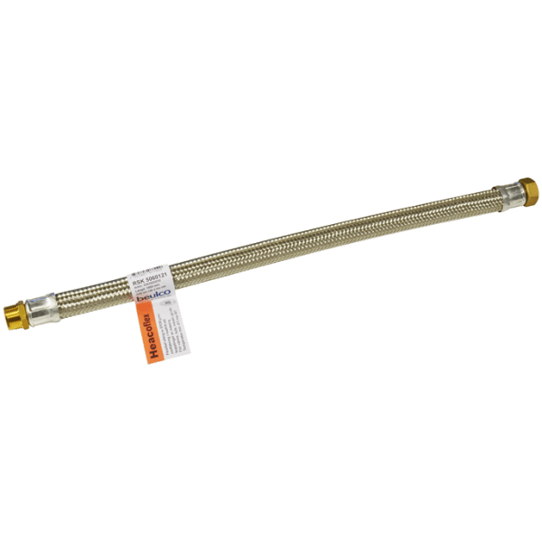 Zoom bilde av Trykkslange til varme/kjøle/drikkevann rett løpemutter x utvendig 1" (1200 mm), E.M.S