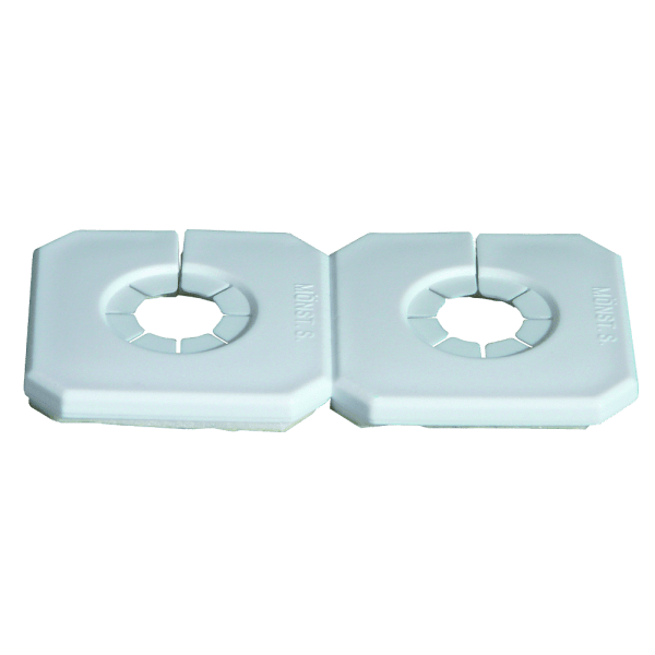 Zoom bilde av Dekkskive Duo-täck dobbel hvit c/c 60 mm 15-22 mm, Purus