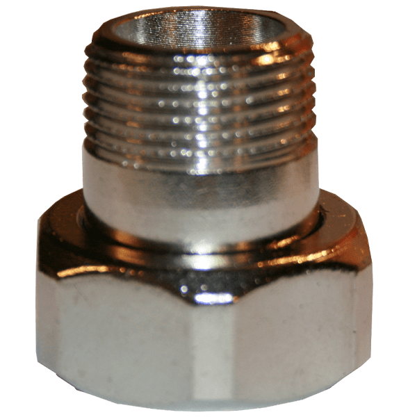 Zoom bilde av Nippel med mutter rett 3/8" x M22, MMA