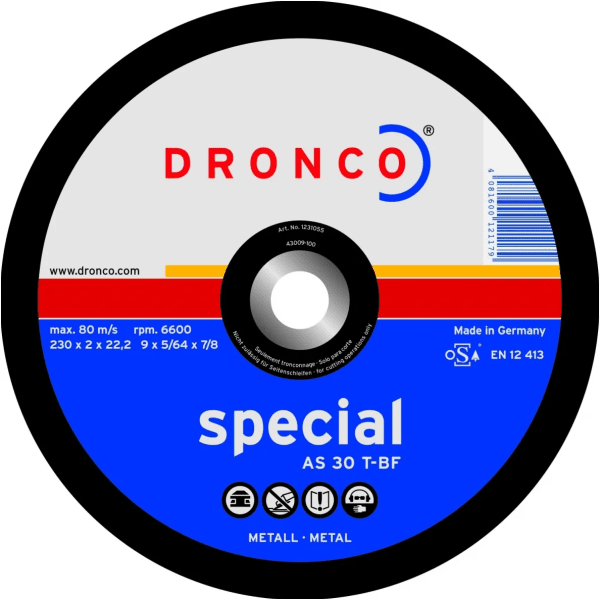 Zoom bilde av Kappeskive MET AS30T 230 mm x 2 mm x 22,5 mm, Dronco