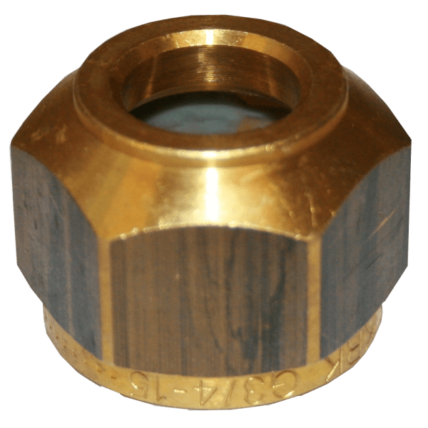 Zoom bilde av Halvkobling KRK 100 messing innvendig 1/2" x 10 mm, Ezze