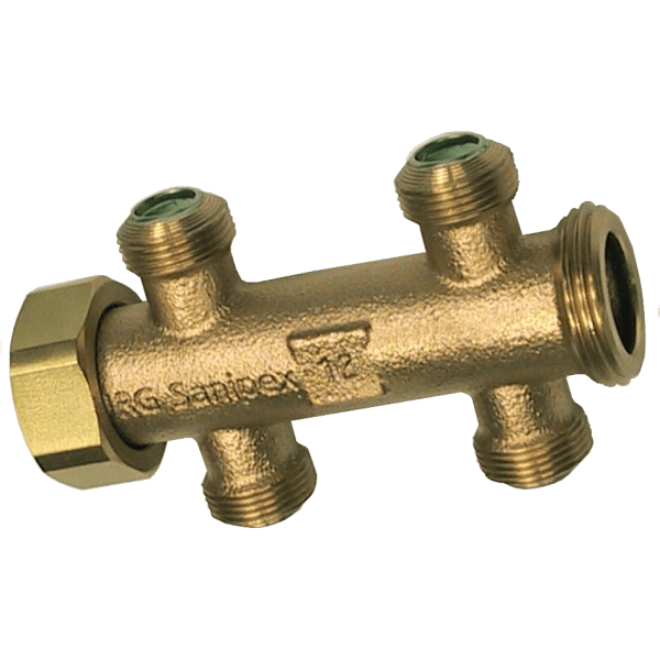 Zoom bilde av Fordeler kryss 2+2 uttak konkobling x løpemutter x utvendig 12x1,7 mm x 1" MN, Sanipex