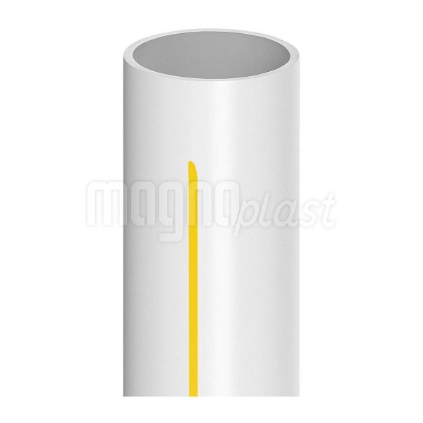 Zoom bilde av Rør uten muffe PP 58 mm x 3000 mm, Skolan safe
