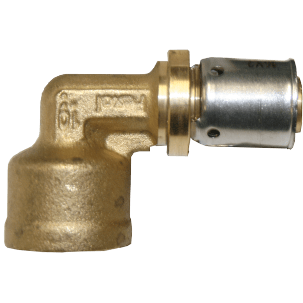 Zoom bilde av Albue 90° innvendig 1 muffe alupex pexal press 1/2" x 20 mm