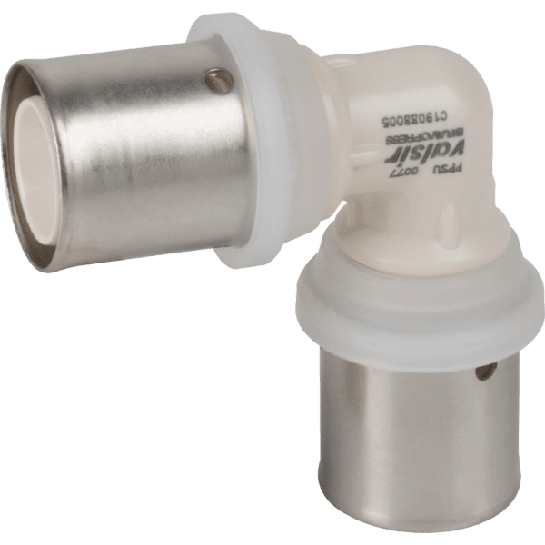 Zoom bilde av Albue 90° 2 muffer alupex bravo press 26 mm