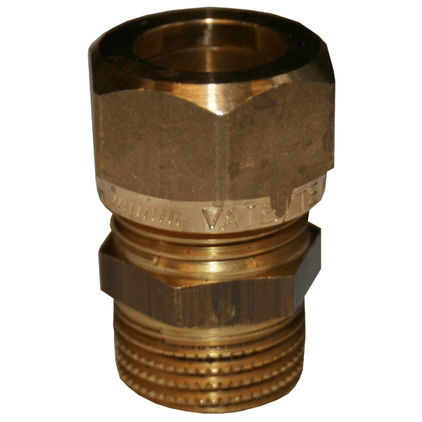 Zoom bilde av Tippunion 1 kupling x utvendig messing 15 mm x 3/4", Vatette
