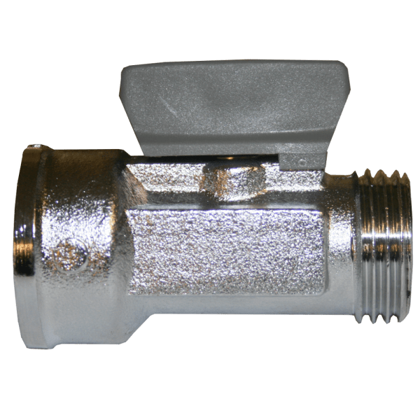 Zoom bilde av Kuleventil med grep forkrommet utvendig x innvendig 1/2", Vatette