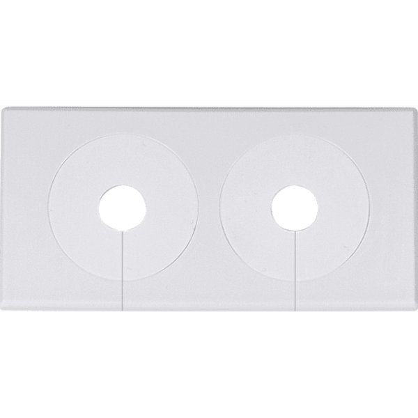 Zoom bilde av Dekkskive Falu 51480 dobbel hvit c/c 40 mm 12-22 mm, Faluplast