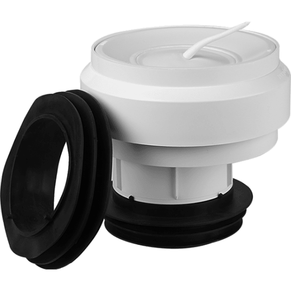 Zoom bilde av Klosettstuss med WC mansjett, hvit Falu. 12mm Høyde 145 mm, Ø110/118mm