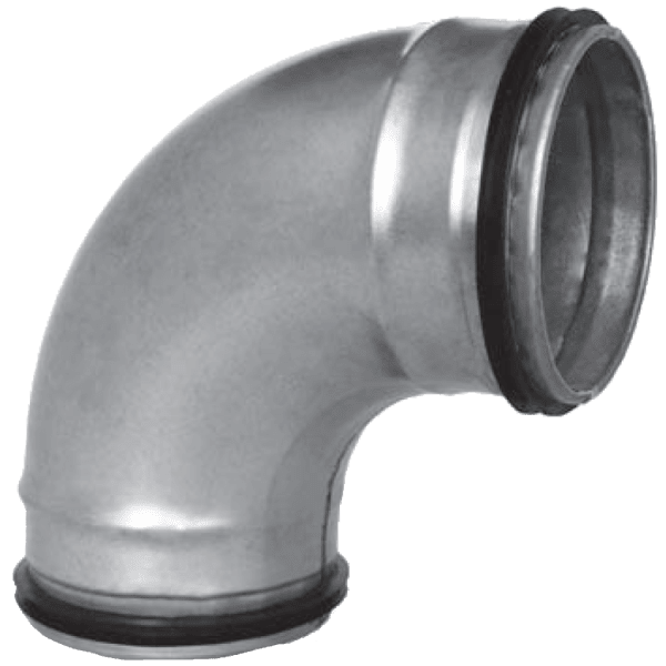 Zoom bilde av Bend 90° ventilasjon 125 mm, Flexit