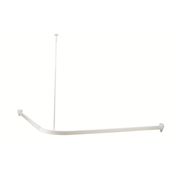 Zoom bilde av Forhengstang Safir vinkel 90 cm x 90 cm med takfeste hvit, Arrow