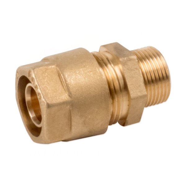 Zoom bilde av Pexal Alupex-kobling med klemring, rett utvendig, 32 mm x 1"